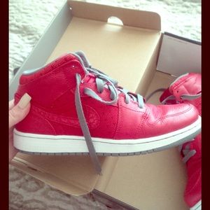 Jordan Retro Red and Gray 1s