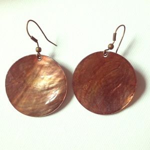 Mother of Pearl Shell Earrings.