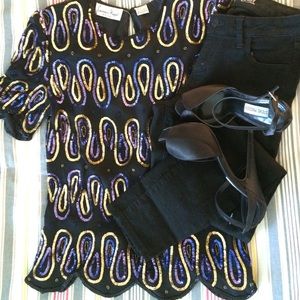 Vintage sequin blouse