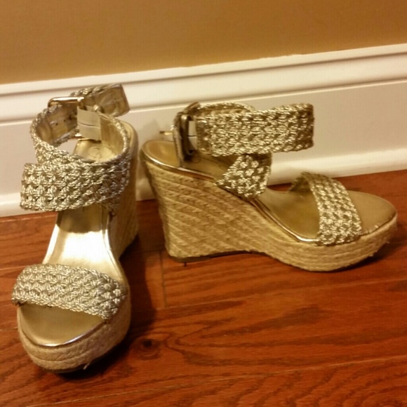 Jessica Simpson Gold Braided Sandal