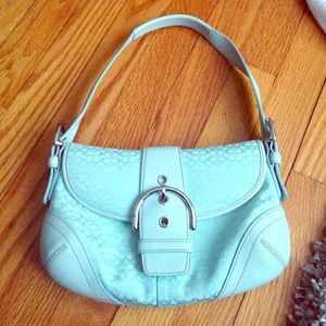 COACH Canvas Turquoise Bag