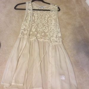 Baby doll crochet vest