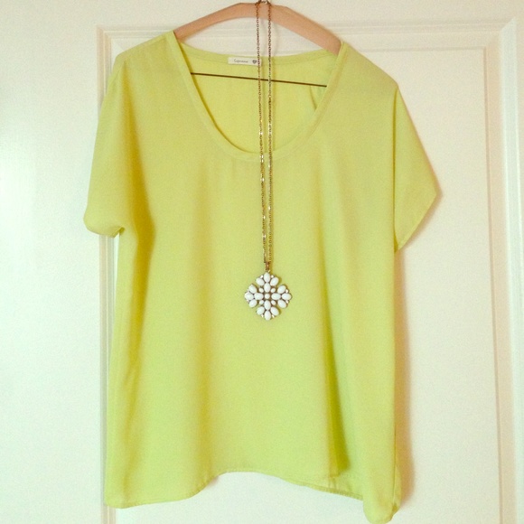 Yellow Soprano Blouse Top