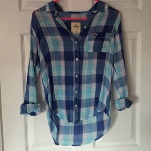 Plaid hollister shirt