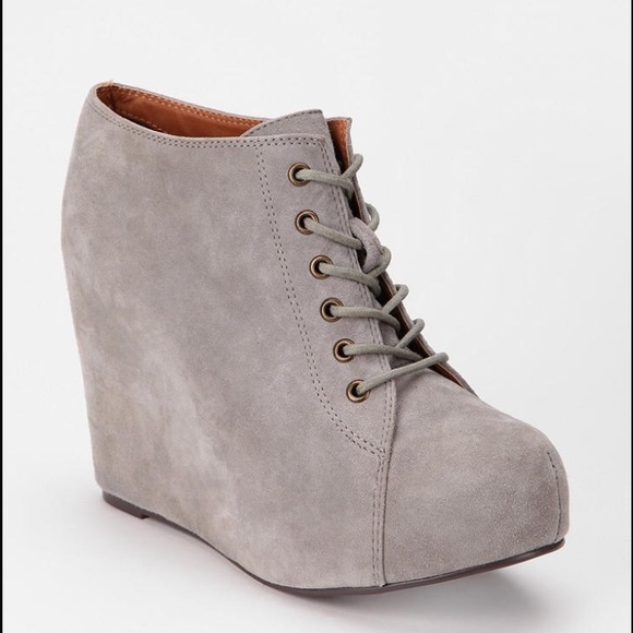 Shoes - Jeffrey Campbell Lace Up Wedge Booties