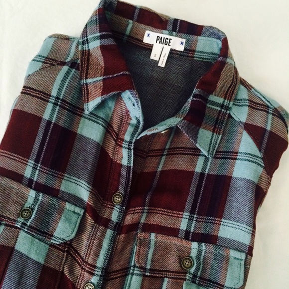 NWT Paige Denim Flannel Shirt