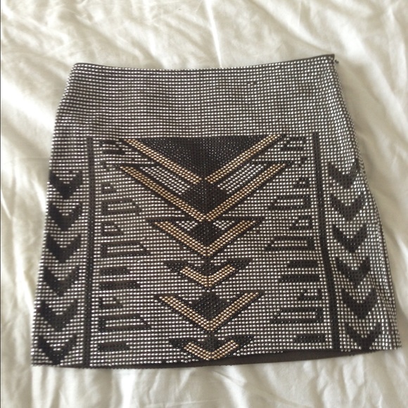 Jeweled Mini Skirt - Picture 1 of 2