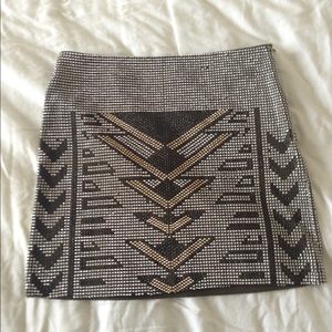 Jeweled Mini Skirt