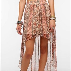 Ecote high low skirt