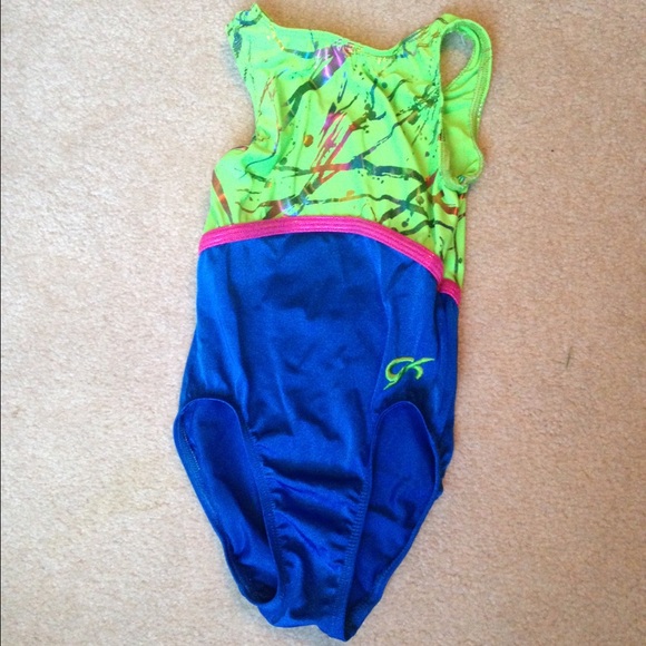 Kids spandex gymnastics leotard