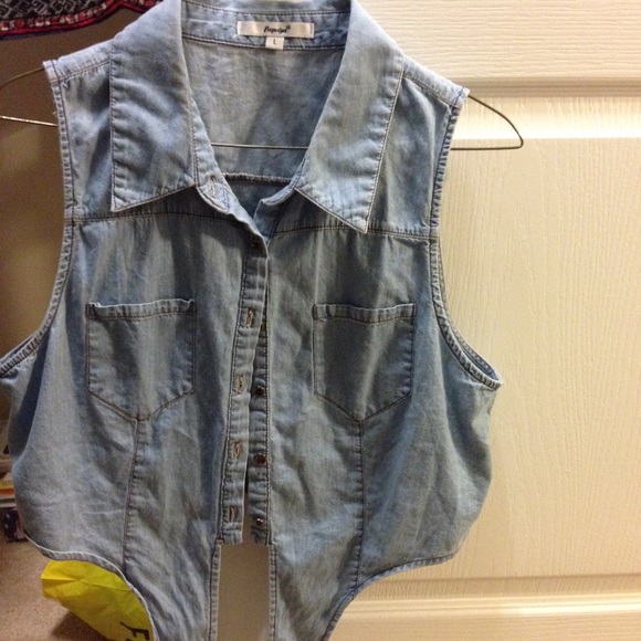 Denim Crop Top