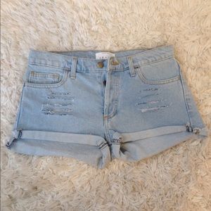 American apparel denim shorts