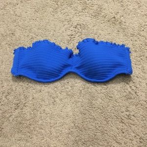 Victoria's Secret Cobalt Blue Ruched Bandeau 34B