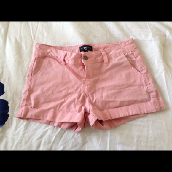 Bubblegum Pink Cuffed Shorts - Picture 1 of 3