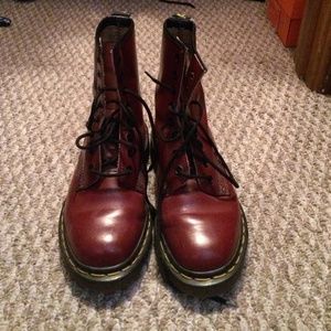 Burgendy Martins boots