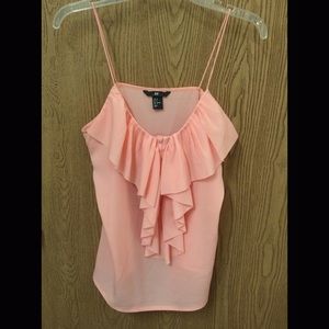 H&M pink ruffled cami