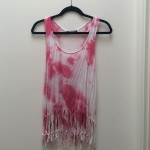 Pink Tie-Dye Tank