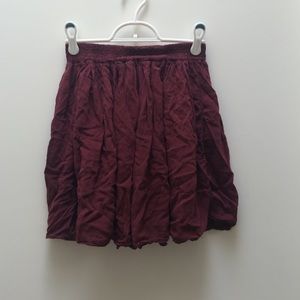 Burgundy Skirt