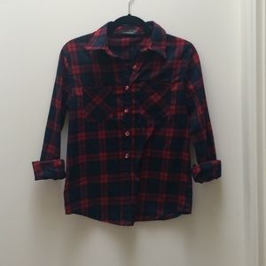 Red and Navy Flannel