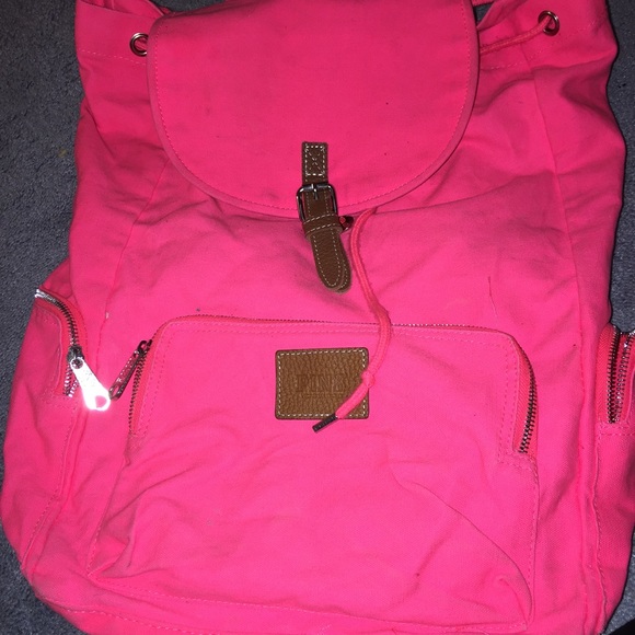 Victoria secret hot pink backpack