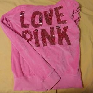 Vicotira's Secret zip up hoodie