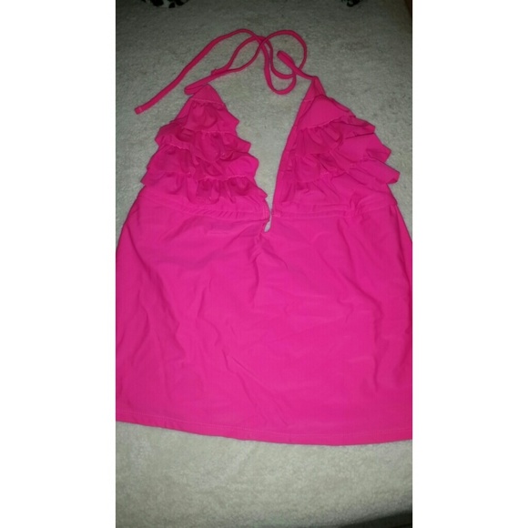 Hot Pink Tankini Swim Suit