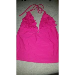 Hot Pink Tankini Swim Suit