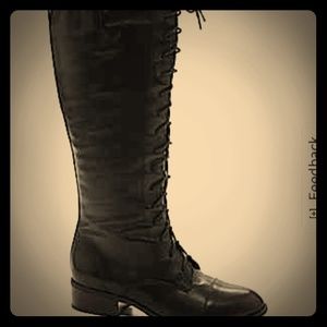 Ralph Lauren Leather Lace Up Boots