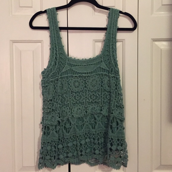 SOLD! Crochet tank, size large.