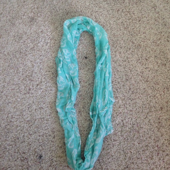 Blue infinity scarf