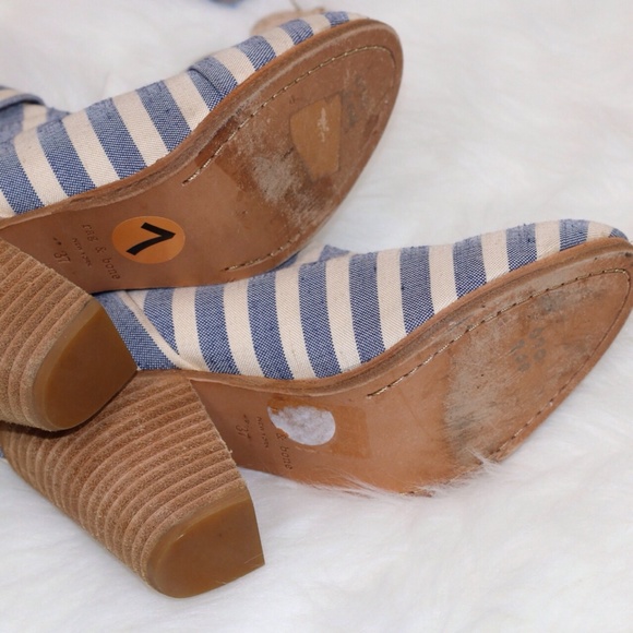 🎁Sold🎁 Rag & Bone Blue Stripe Newbury Ankle Boot - Picture 4 of 4