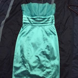 Bebe teal cocktail dress