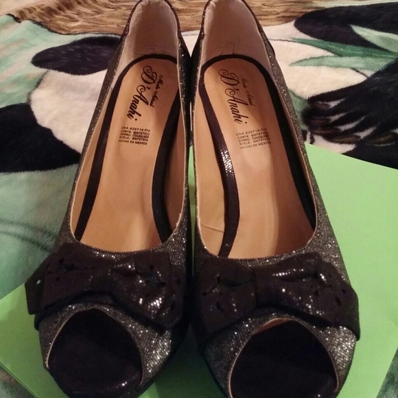 Glittery Black heels - Picture 2 of 4