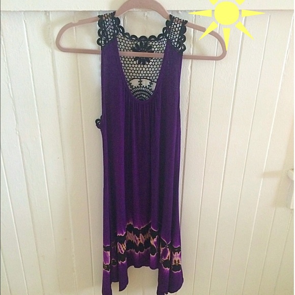 Purple Tie Dye Dress - Picture 1 of 2