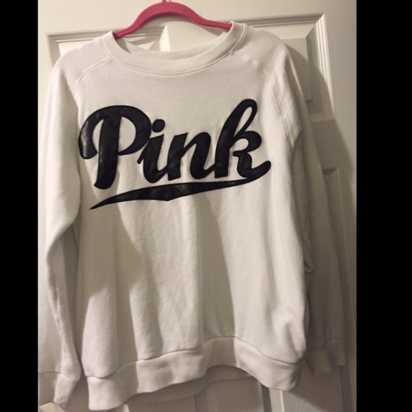 Victoria Secret PINK white sweatshirt
