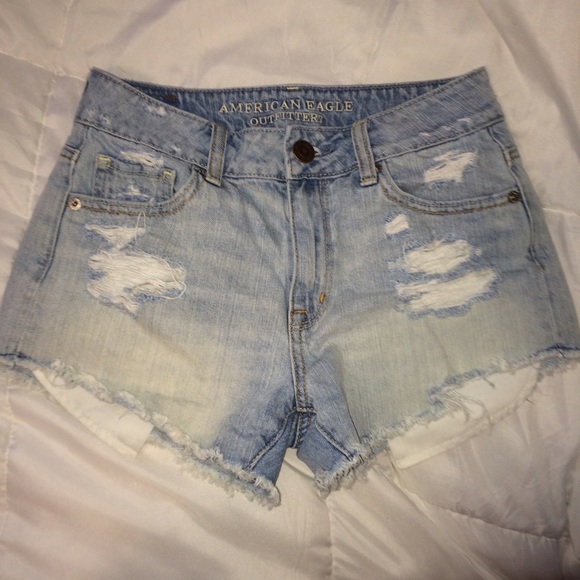 American eagle hi rise Jean shorts