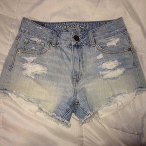 American eagle hi rise Jean shorts