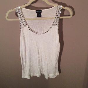 Wet Seal Rhinestoned Tank NOT TRUE TO SIZE