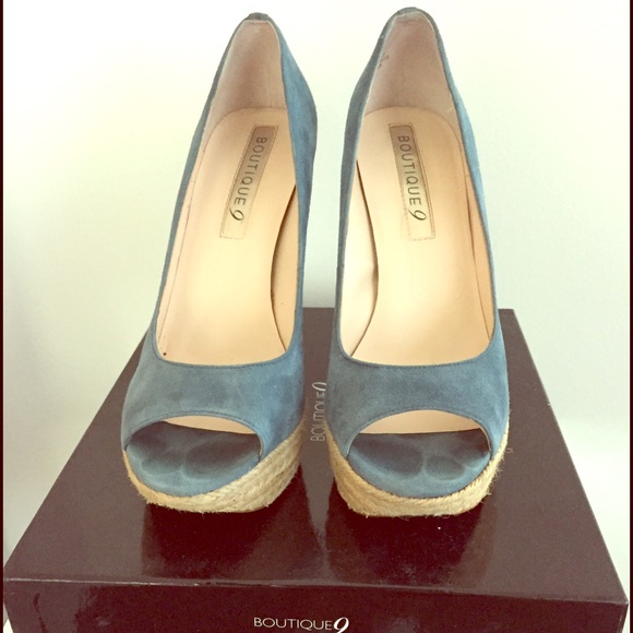 suede open toe heels