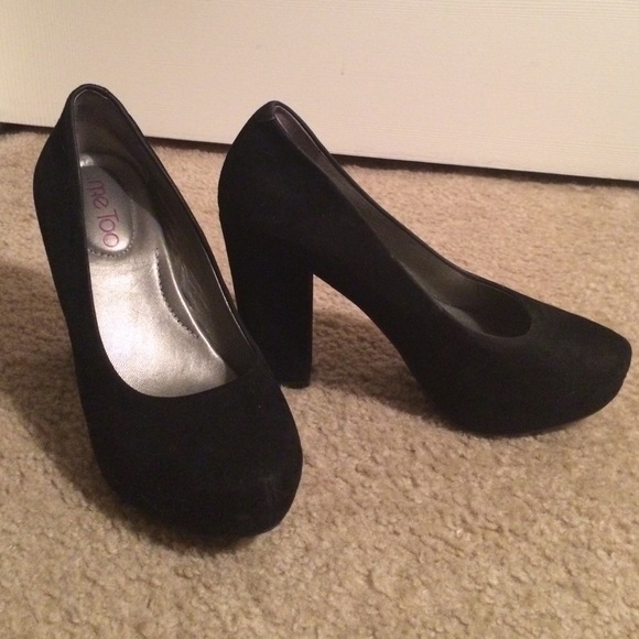 Black Chunky heels & Nude Heels BUNDLE