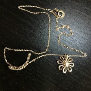 Tiffany & co. Picasso daisy pendant/16" chain