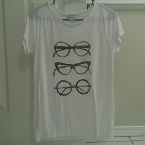 White Reading Glasses Tee