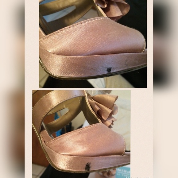 Call it Spring: Cute Floral Pink Heels - Picture 3 of 4