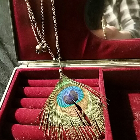 Vintage peacock necklace