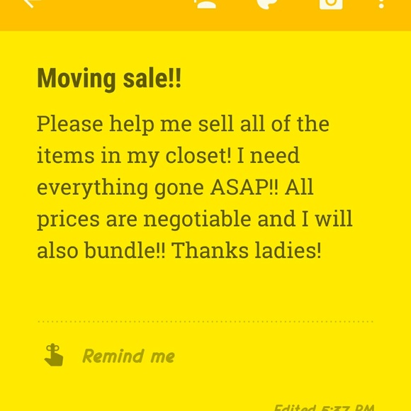Moving sale! Please share!