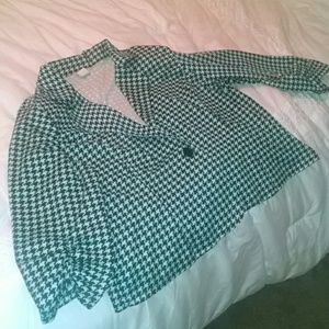 Mint herringbone jersey blazer