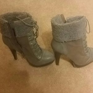 Grey boots