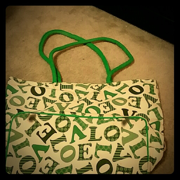 "LOVE" beach bag
