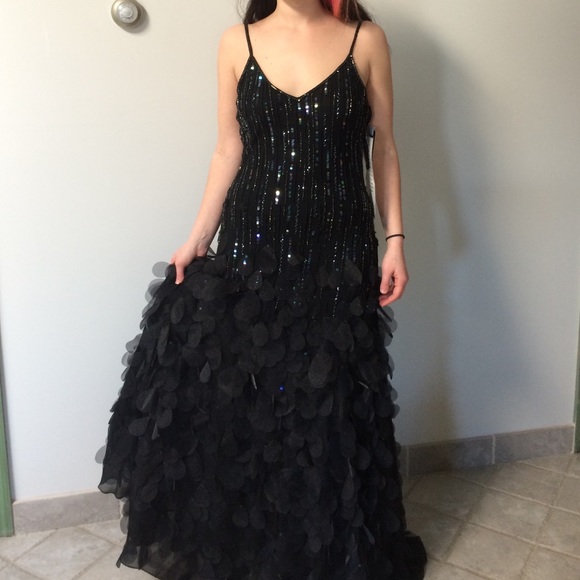 Black evening gown