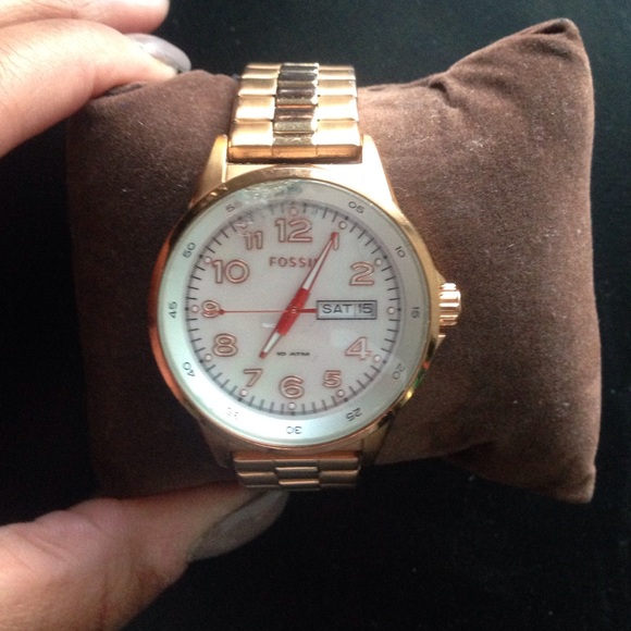 Fossil Mother of Pearl Watch
